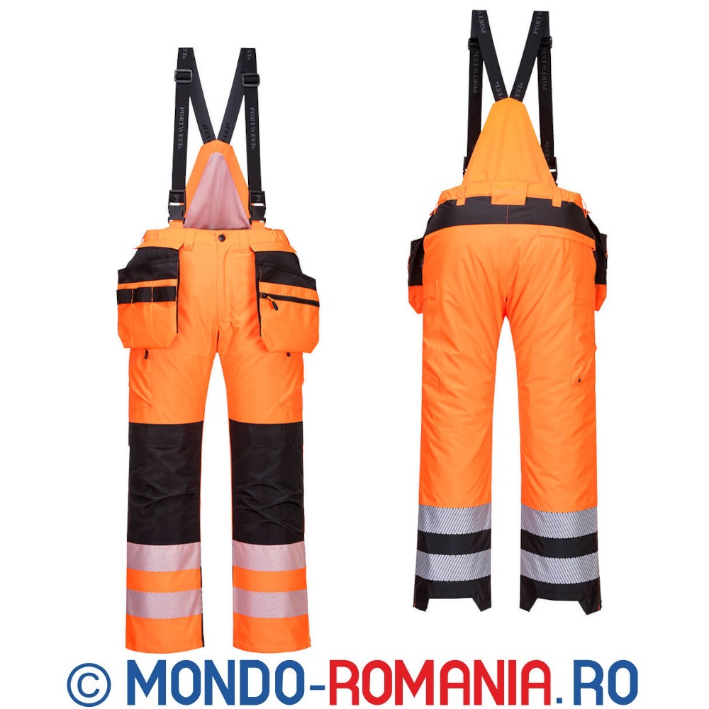 Pantaloni termoizolanti, impermeabili, reflectorizanti